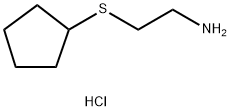 [(2-aminoethyl)sulfanyl]cyclopentane hydrochloride Structure