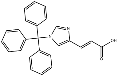 (2E)-3-[1-(triphenylmethyl)-1H-imidazol-4-yl]prop-2-enoic acid 구조식 이미지