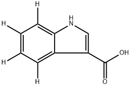 1H-Indole-4,5,6,7-d4-3-carboxylic acid 구조식 이미지