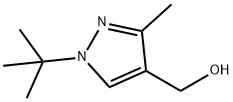 1H-Pyrazole-4-methanol, 1-(1,1-dimethylethyl)-3-methyl- Structure