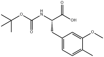 Phenylalanine, N-[(1,1-dimethylethoxy)carbonyl]-3-methoxy-4-methyl- Structure