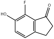 1H-Inden-1-one, 7-fluoro-2,3-dihydro-6-hydroxy- Structure