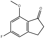 1H-Inden-1-one, 5-fluoro-2,3-dihydro-7-methoxy- 구조식 이미지