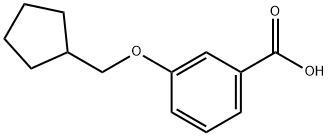 3-(Cyclopentylmethoxy)benzoic acid Structure