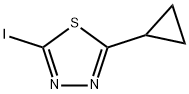 1,3,4-Thiadiazole, 2-cyclopropyl-5-iodo- 구조식 이미지