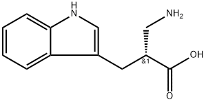 (R)-2-((1H-indol-3-yl)methyl)-3-aminopropanoic acid Structure