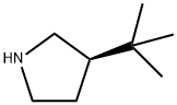 Pyrrolidine, 3-(1,1-dimethylethyl)-, (3R)- Structure