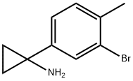 Cyclopropanamine, 1-(3-bromo-4-methylphenyl)- 구조식 이미지