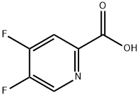 2-Pyridinecarboxylic acid, 4,5-difluoro- 구조식 이미지