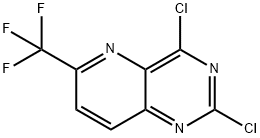 Pyrido[3,2-d]pyrimidine, 2,4-dichloro-6-(trifluoromethyl)- Structure