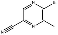 2-Pyrazinecarbonitrile, 5-bromo-6-methyl- Structure