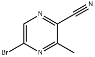 2-Pyrazinecarbonitrile, 5-bromo-3-methyl- Structure