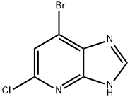 3H-Imidazo[4,5-b]pyridine, 7-bromo-5-chloro- 구조식 이미지