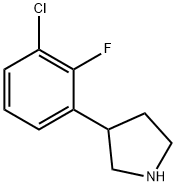 3-(3-chloro-2-fluorophenyl)pyrrolidine Structure