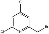 Pyridine, 2-(bromomethyl)-4,6-dichloro- Structure