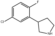 3-(5-chloro-2-fluorophenyl)pyrrolidine Structure