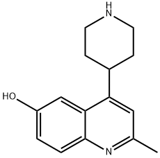 6-Quinolinol, 2-methyl-4-(4-piperidinyl)- Structure