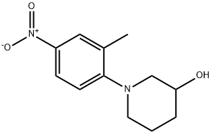 1-(2-Methyl-4-nitrophenyl)piperidin-3-ol Structure