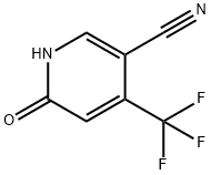 3-Pyridinecarbonitrile, 1,6-dihydro-6-oxo-4-(trifluoromethyl)- Structure