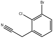 Benzeneacetonitrile, 3-bromo-2-chloro- Structure