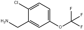 Benzenemethanamine, 2-chloro-5-(trifluoromethoxy)- Structure