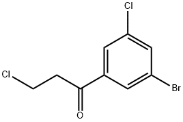 1-Propanone, 1-(3-bromo-5-chlorophenyl)-3-chloro- Structure