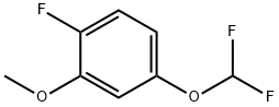 Benzene, 4-(difluoromethoxy)-1-fluoro-2-methoxy- Structure