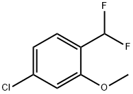 Benzene, 4-chloro-1-(difluoromethyl)-2-methoxy- 구조식 이미지