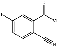 Benzoyl chloride, 2-cyano-5-fluoro- Structure