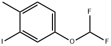 Benzene, 4-(difluoromethoxy)-2-iodo-1-methyl- Structure