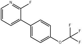 Pyridine, 2-fluoro-3-[4-(trifluoromethoxy)phenyl]- Structure