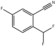 Benzonitrile, 2-(difluoromethyl)-5-fluoro- Structure