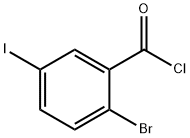 2-bromo-5-iodobenzoyl chloride 구조식 이미지