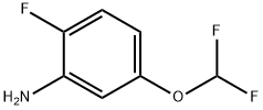 Benzenamine, 5-(difluoromethoxy)-2-fluoro- Structure