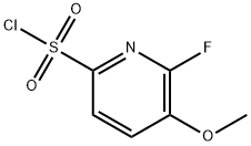 2-Pyridinesulfonyl chloride, 6-fluoro-5-methoxy- Structure