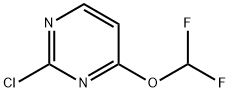 Pyrimidine, 2-chloro-4-(difluoromethoxy)- Structure