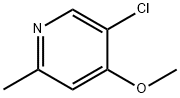 Pyridine, 5-chloro-4-methoxy-2-methyl- Structure