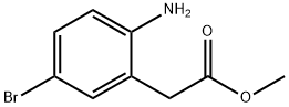 Benzeneacetic acid, 2-amino-5-bromo-, methyl ester Structure