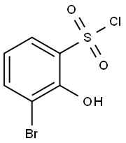 Benzenesulfonyl chloride, 3-bromo-2-hydroxy- Structure