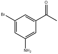 1-(3-Amino-5-bromo-phenyl)-ethanone 구조식 이미지