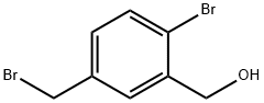 Benzenemethanol, 2-bromo-5-(bromomethyl)- Structure