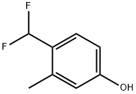 Phenol, 4-(difluoromethyl)-3-methyl- Structure