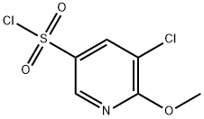 5-chloro-6-methoxypyridine-3-sulfonyl chloride Structure