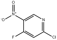 Pyridine, 2-chloro-4-fluoro-5-nitro- 구조식 이미지