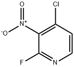 Pyridine, 4-chloro-2-fluoro-3-nitro- Structure