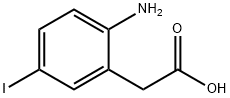 Benzeneacetic acid, 2-amino-5-iodo- Structure