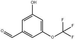 3-Hydroxy-5-(trifluoromethoxy)benzaldehyde 구조식 이미지