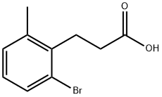 Benzenepropanoic acid, 2-bromo-6-methyl- Structure