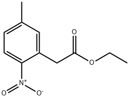 Benzeneacetic acid, 5-methyl-2-nitro-, ethyl ester Structure