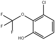 Phenol, 3-chloro-2-(trifluoromethoxy)- Structure